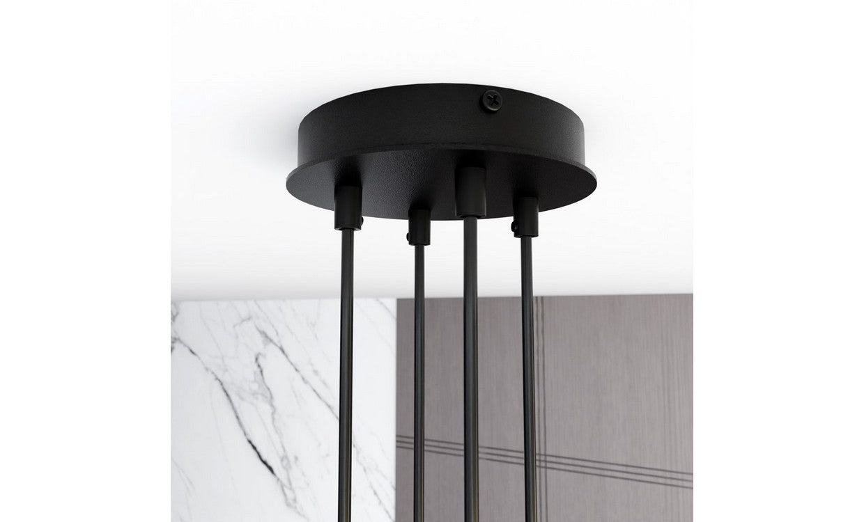 Lampada a Soffitto Halo, Bianco, Acciaio, 60x20x8 cm, EPIKASA