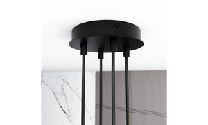 Lampada a Soffitto Halo, Bianco, Acciaio, 60x20x8 cm, EPIKASA