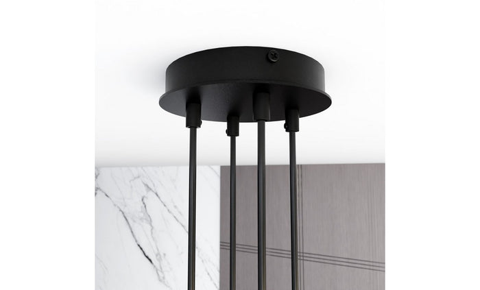 Lampada a Soffitto Halo, Bianco, Acciaio, 60x20x8 cm, EPIKASA