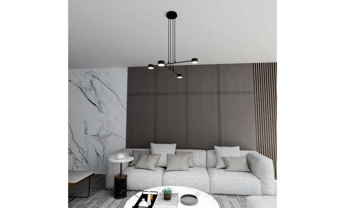 Lampada a Soffitto Halo, Bianco, Acciaio, 60x20x8 cm, EPIKASA