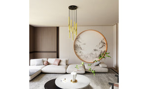 Lampada a Soffitto Halo, Nero, Acciaio, 60x20x60 cm, EPIKASA