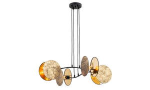 Lampada a Sospensione Fuji, Nero, Acciaio, 200x200x200 cm, EPIKASA