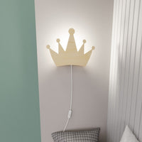 Lampada a Parete Queen, Marrone, Compensato, 32x24x100 cm, Seven Design