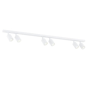 Lampada a Soffitto Flash, Nero, Acciaio, 116x14x4 cm, Seven Design