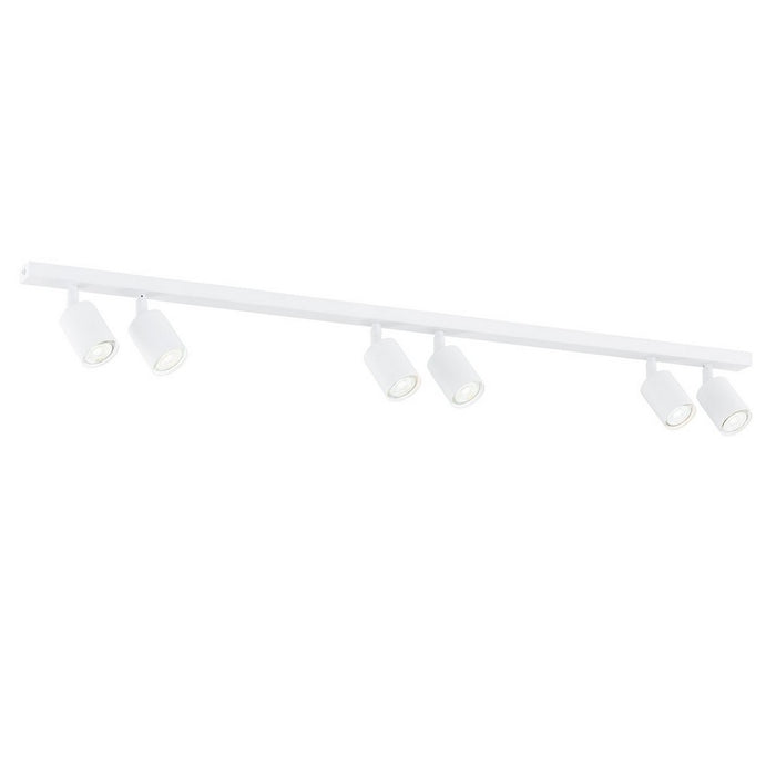 Lampada a Soffitto Flash, Nero, Acciaio, 116x14x4 cm, Seven Design