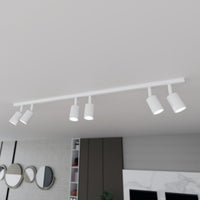 Lampada a Soffitto Flash, Nero, Acciaio, 116x14x4 cm, Seven Design