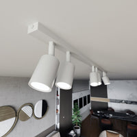 Lampada a Soffitto Flash, Nero, Acciaio, 116x14x4 cm, Seven Design