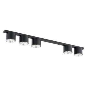 Lampada a Soffitto Nano, Nero, Acciaio, 116x11,5x11,5 cm, Seven Design