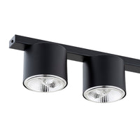 Lampada a Soffitto Nano, Nero, Acciaio, 116x11,5x11,5 cm, Seven Design