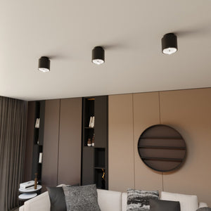 Faretto Nano, Nero, Acciaio, 11,5x12x11,5 cm, Seven Design