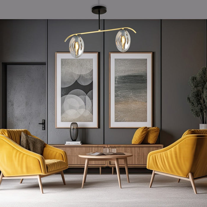 Lampada a Soffitto Fines, Grigio, Acciaio, 58,5x40x12 cm, Seven Design