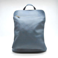 Zaino Palermo, Blu, Vera Pelle, 30x11x33 cm, Soteira