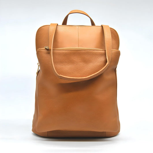 Zaino Palermo, Marrone, Vera Pelle, 30x11x33 cm, Soteira