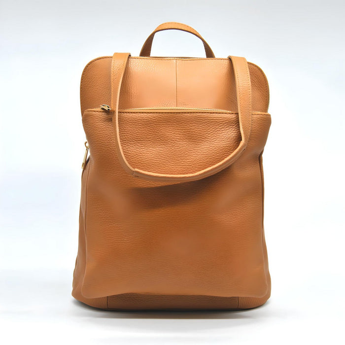 Zaino Palermo, Marrone, Vera Pelle, 30x11x33 cm, Soteira