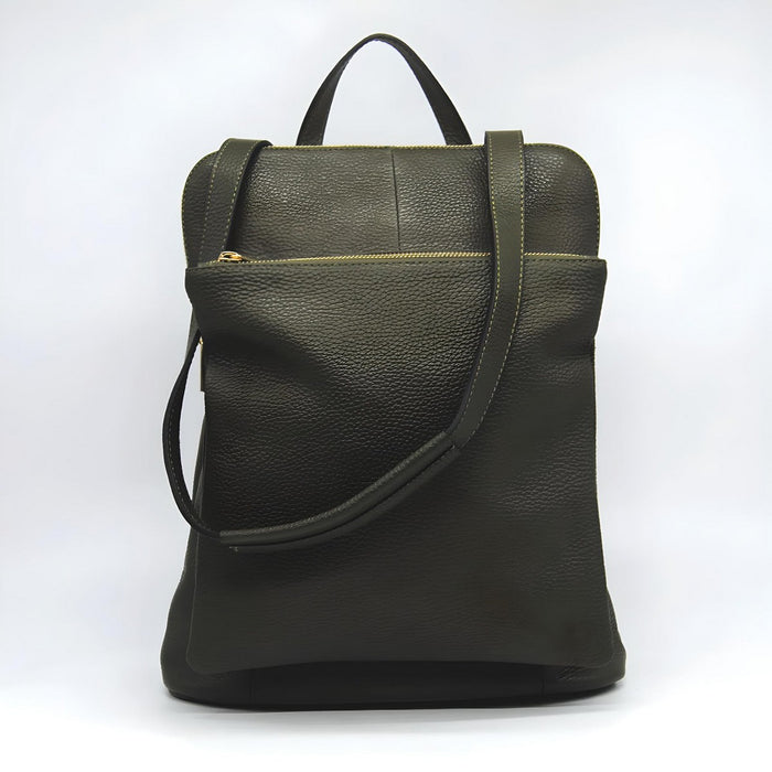 Zaino Palermo, Nero, Vera Pelle, 30x11x33 cm, Soteira