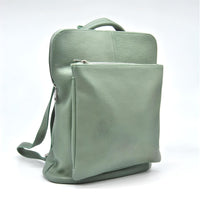 Zaino Palermo, Verde, Vera Pelle, 30x11x33 cm, Soteira