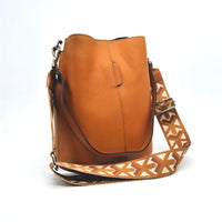 Borsa a Tracolla Venezia, Marrone, Vera Pelle, 24x16,5x27,5 cm, Soteira