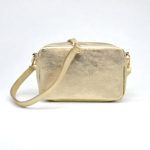 Borsa a Tracolla Roma, Beige, Vera Pelle, 24x9x15 cm, Soteira