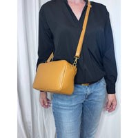 Borsa a Tracolla Roma, Beige, Vera Pelle, 24x9x15 cm, Soteira