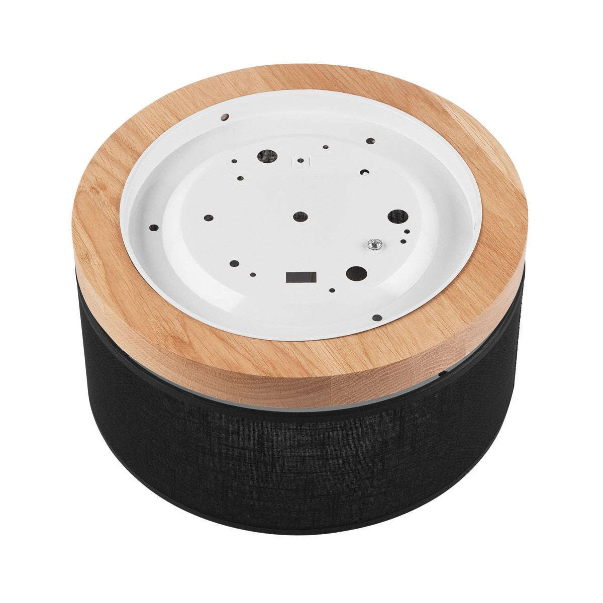 Lampada a Soffitto Paolo, Nero, Legno, 17x30x30 cm, EPIKASA