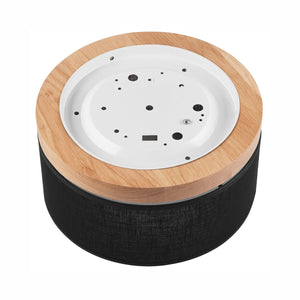 Lampada a Soffitto Paolo, Nero, Legno, 17x30x30 cm, EPIKASA