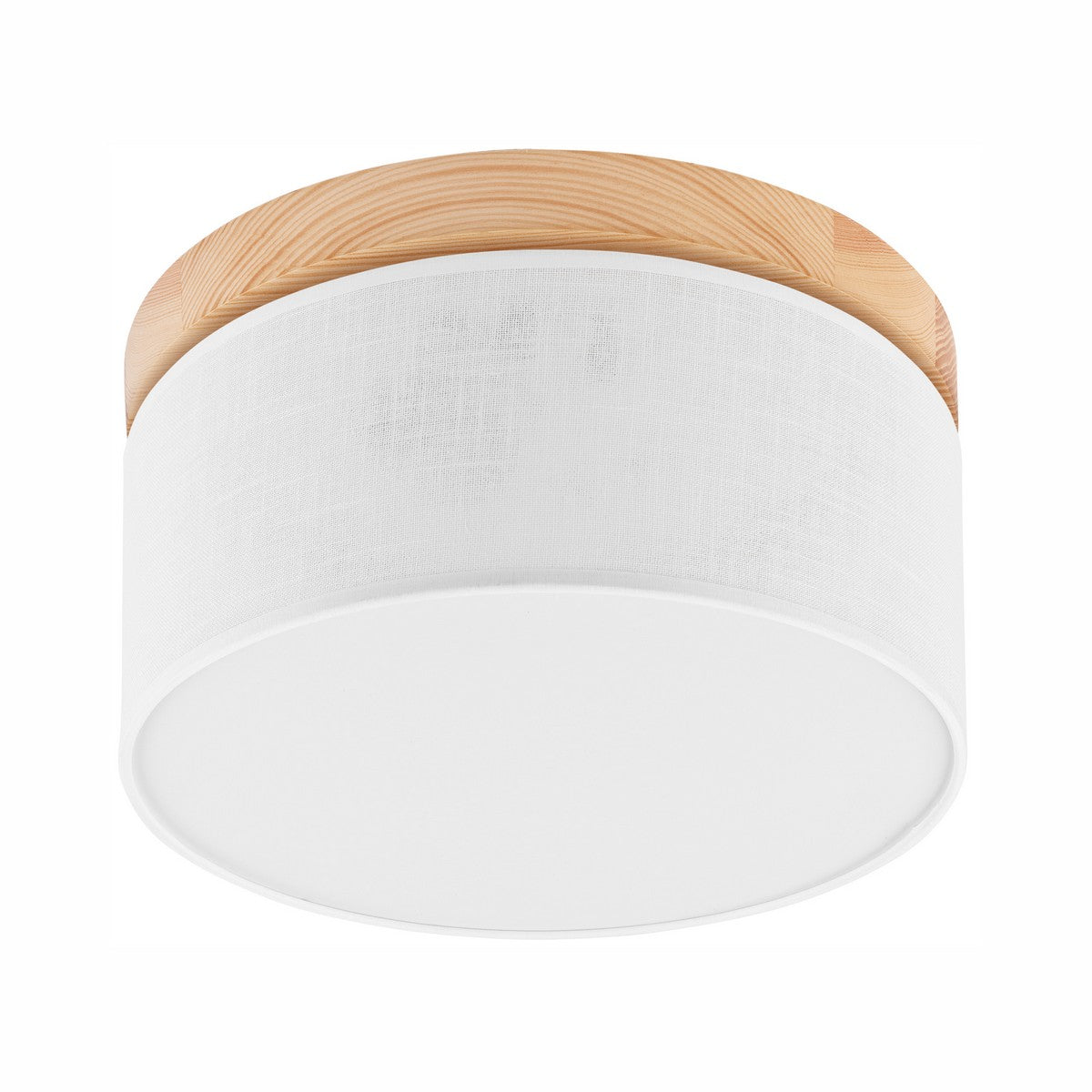 Lampada a Soffitto Paolo, Bianco, Legno, 17x30x30 cm, EPIKASA