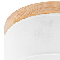 Lampada a Soffitto Paolo, Bianco, Legno, 17x30x30 cm, EPIKASA