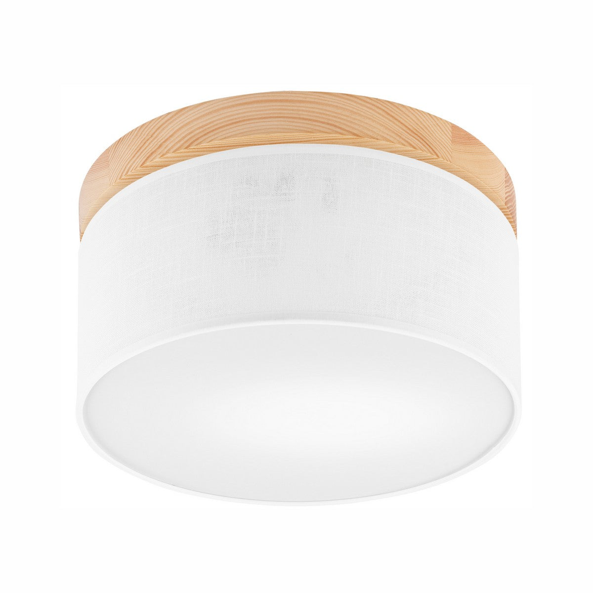 Lampada a Soffitto Paolo, Bianco, Legno, 17x30x30 cm, EPIKASA