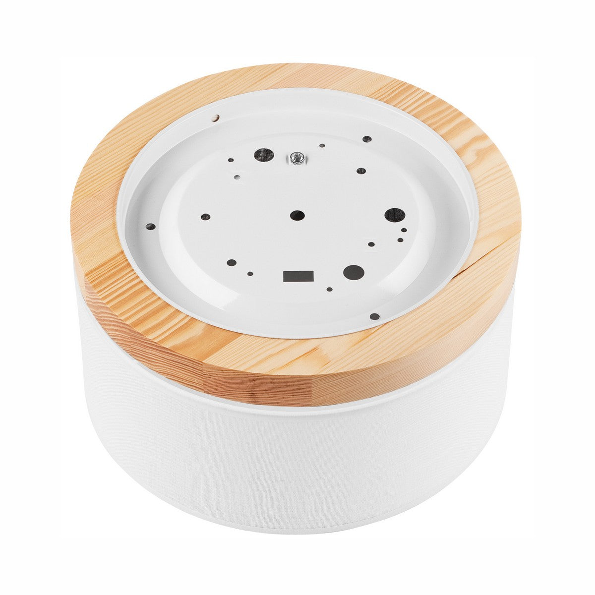 Lampada a Soffitto Paolo, Bianco, Legno, 17x30x30 cm, EPIKASA