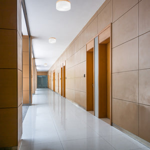 Lampada a Soffitto Paolo, Bianco, Legno, 17x40x40 cm, EPIKASA