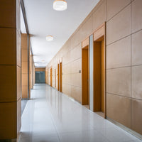 Lampada a Soffitto Paolo, Bianco, Legno, 17x40x40 cm, EPIKASA