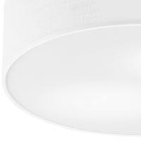 Lampada a Soffitto Paolo, Bianco, Legno, 17x40x40 cm, EPIKASA