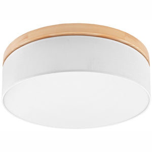 Lampada a Soffitto Paolo, Bianco, Legno, 17x50x50 cm, EPIKASA