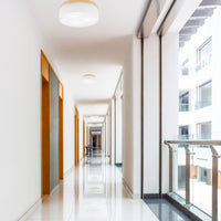 Lampada a Soffitto Paolo, Bianco, Legno, 17x50x50 cm, EPIKASA