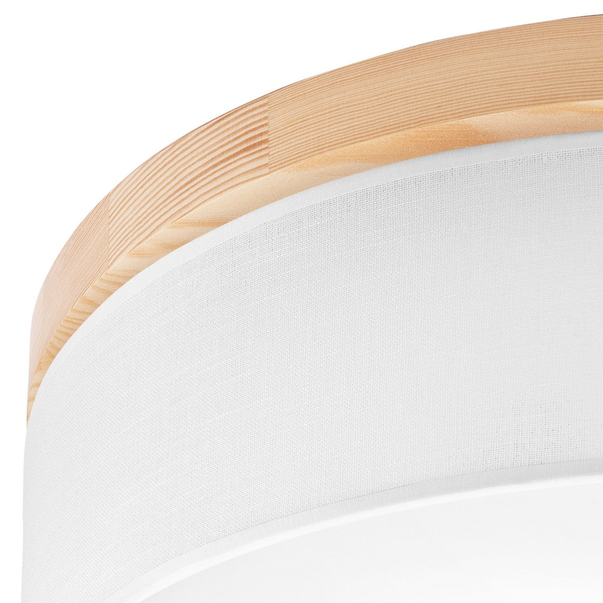 Lampada a Soffitto Paolo, Bianco, Legno, 17x50x50 cm, EPIKASA