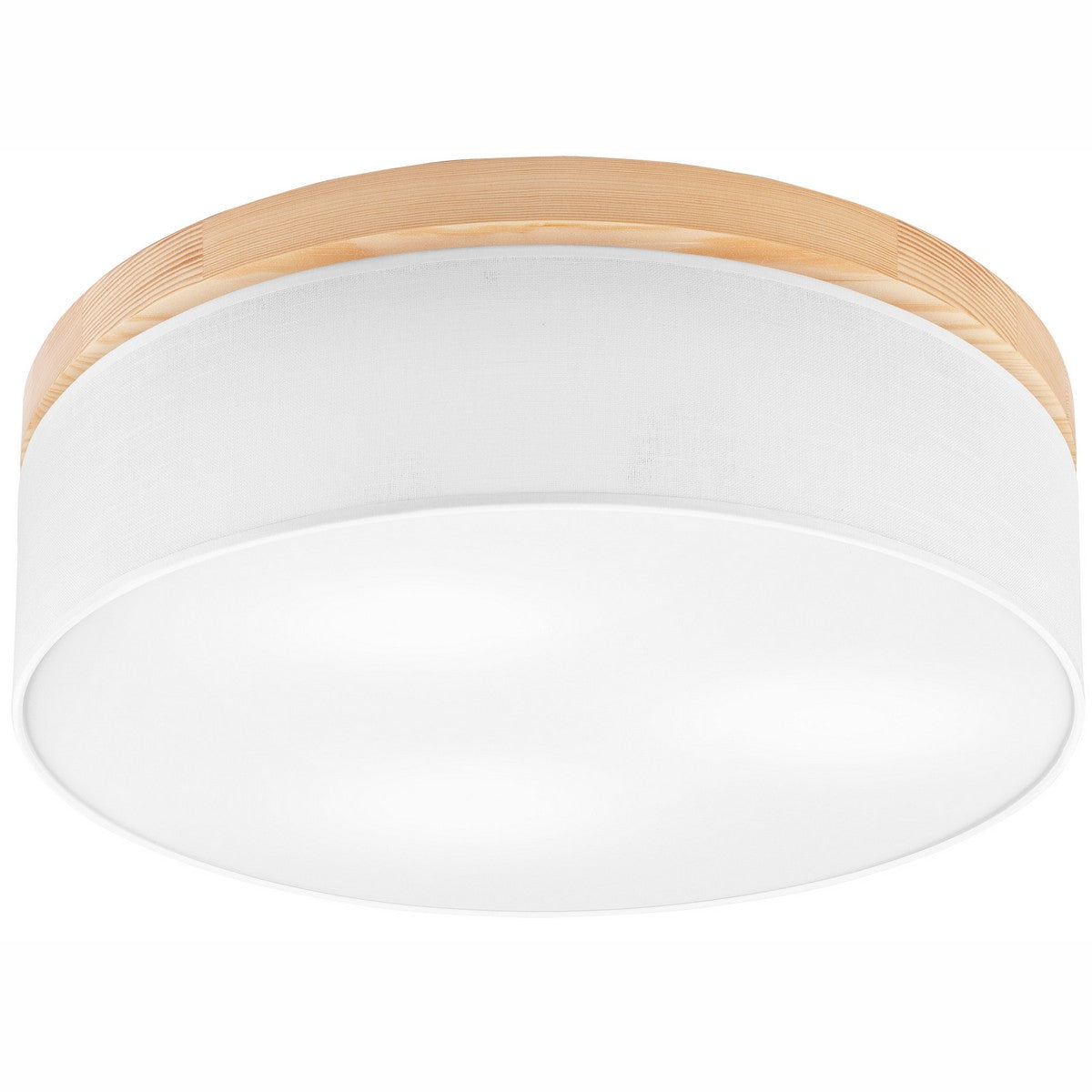 Lampada a Soffitto Paolo, Bianco, Legno, 17x50x50 cm, EPIKASA