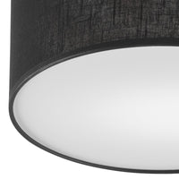 Lampada a Soffitto Paolo, Nero, Legno, 17x30x30 cm, EPIKASA