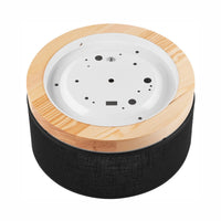 Lampada a Soffitto Paolo, Nero, Legno, 17x30x30 cm, EPIKASA