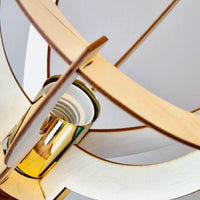 Lampada a Soffitto Lando, Marrone, Legno, 21x21x25 cm, Seven Design