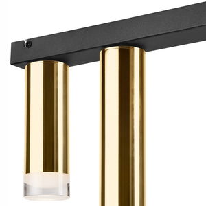 Lampada a Soffitto Diego 2, Oro, Metallo, 31,5x50x8 cm, Seven Design