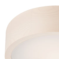 Lampada a Soffitto Eveline, Bianco, Legno, 8x27x27 cm, Seven Design