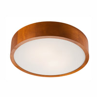 Lampada a Soffitto Eveline 12, Marrone, Legno, 8x37x37 cm, Seven Design
