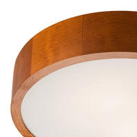 Lampada a Soffitto Eveline 12, Marrone, Legno, 8x37x37 cm, Seven Design