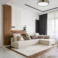 Lampada a Soffitto Dante, Argento, Metallo, 8x36x36 cm, EPIKASA