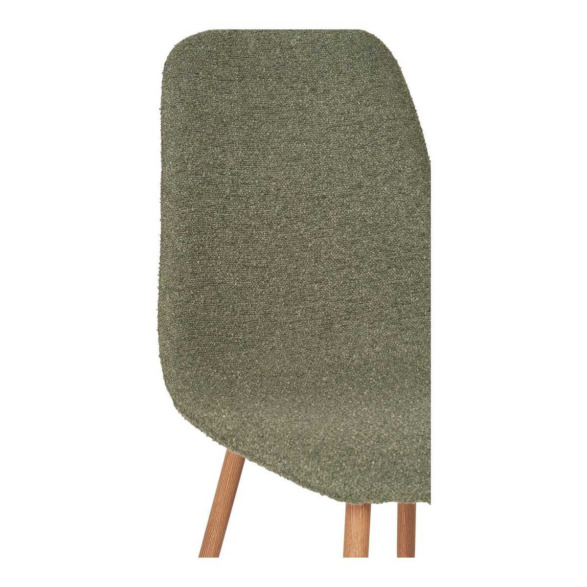 Set di 2 Sedie Stockholm, Verde, Poliestere, 44x50x86 cm, Seven Design