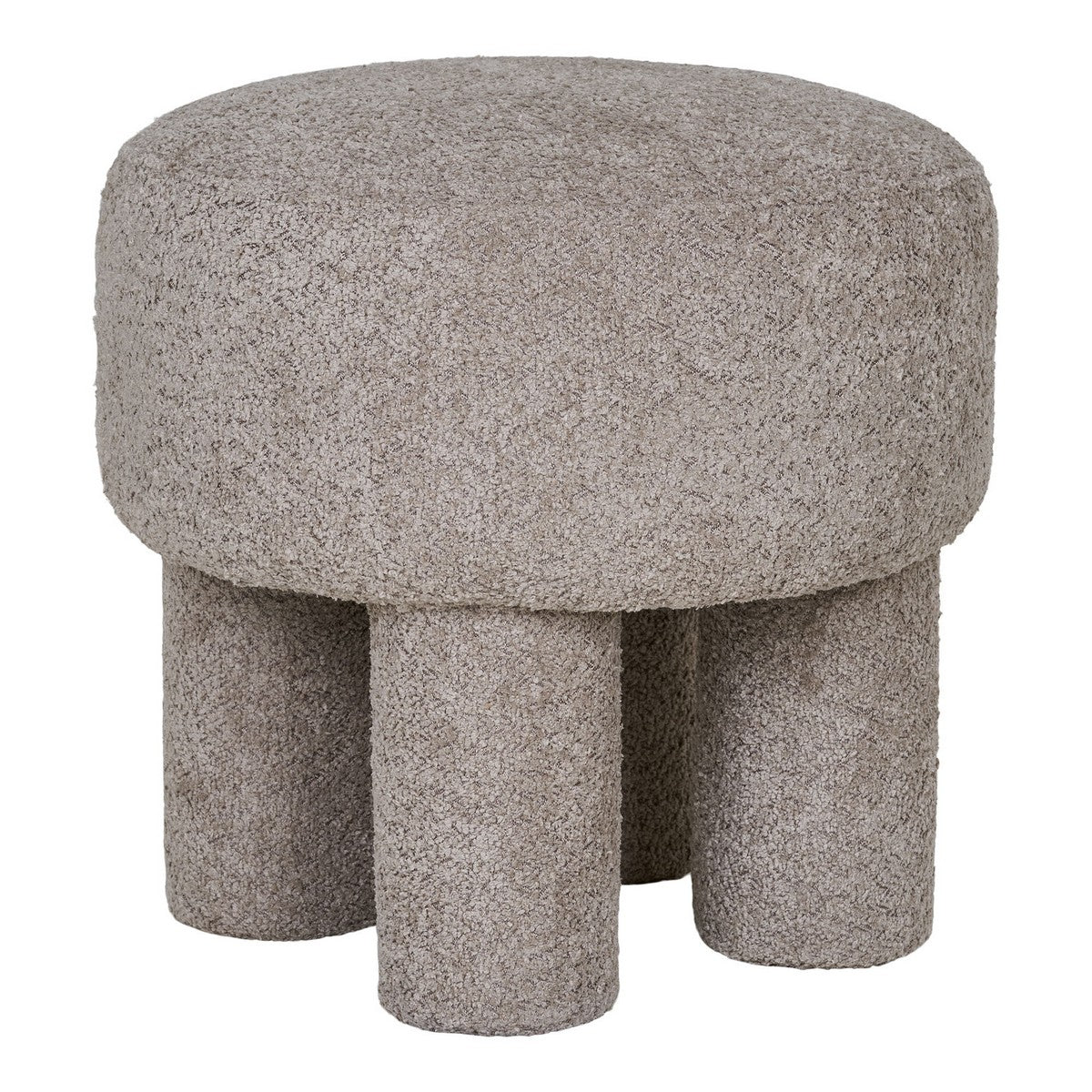 Pouf Perth, Grigio, Poliestere, 43x43x43 cm, Seven Design
