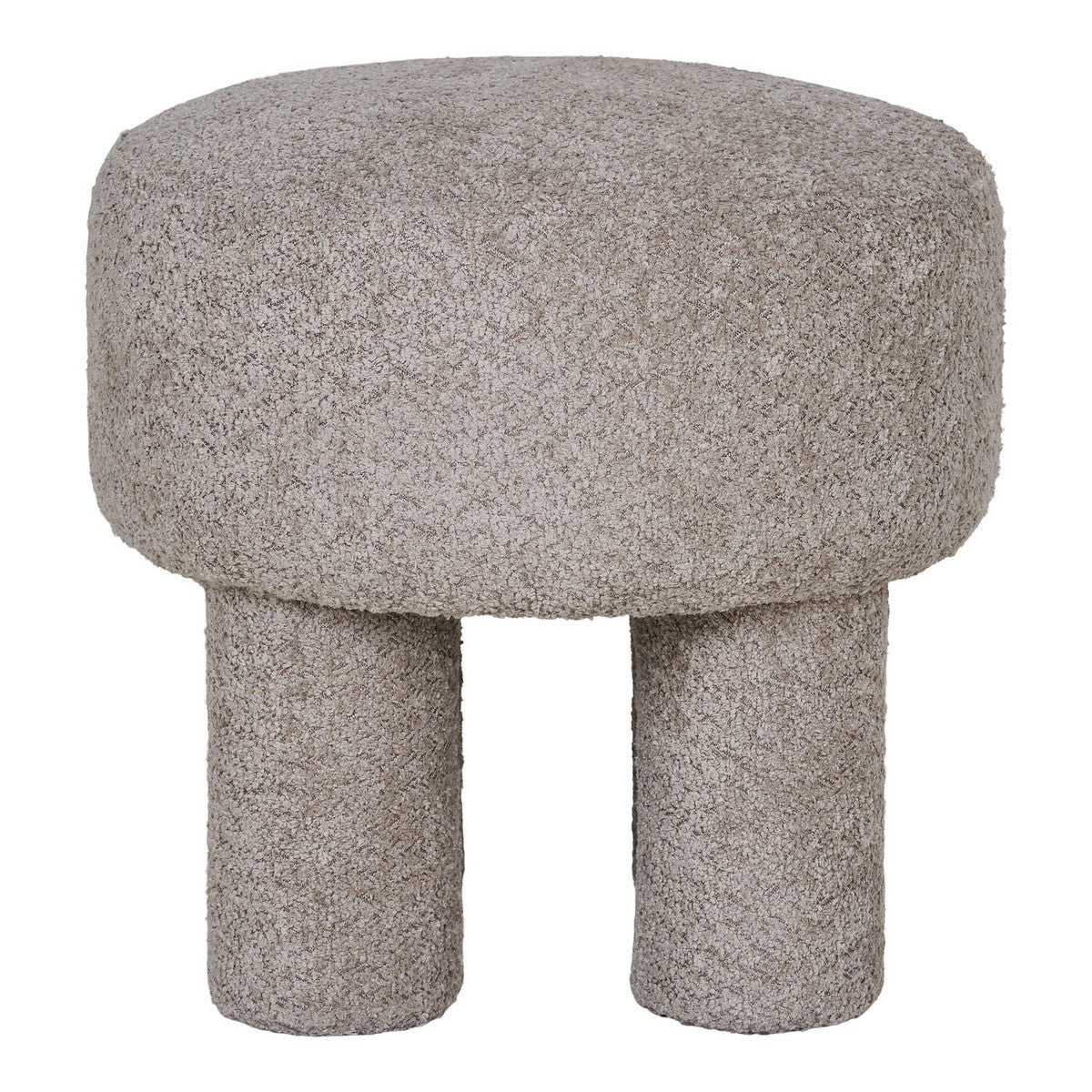 Pouf Perth, Grigio, Poliestere, 43x43x43 cm, Seven Design