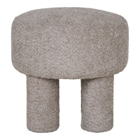 Pouf Perth, Grigio, Poliestere, 43x43x43 cm, Seven Design