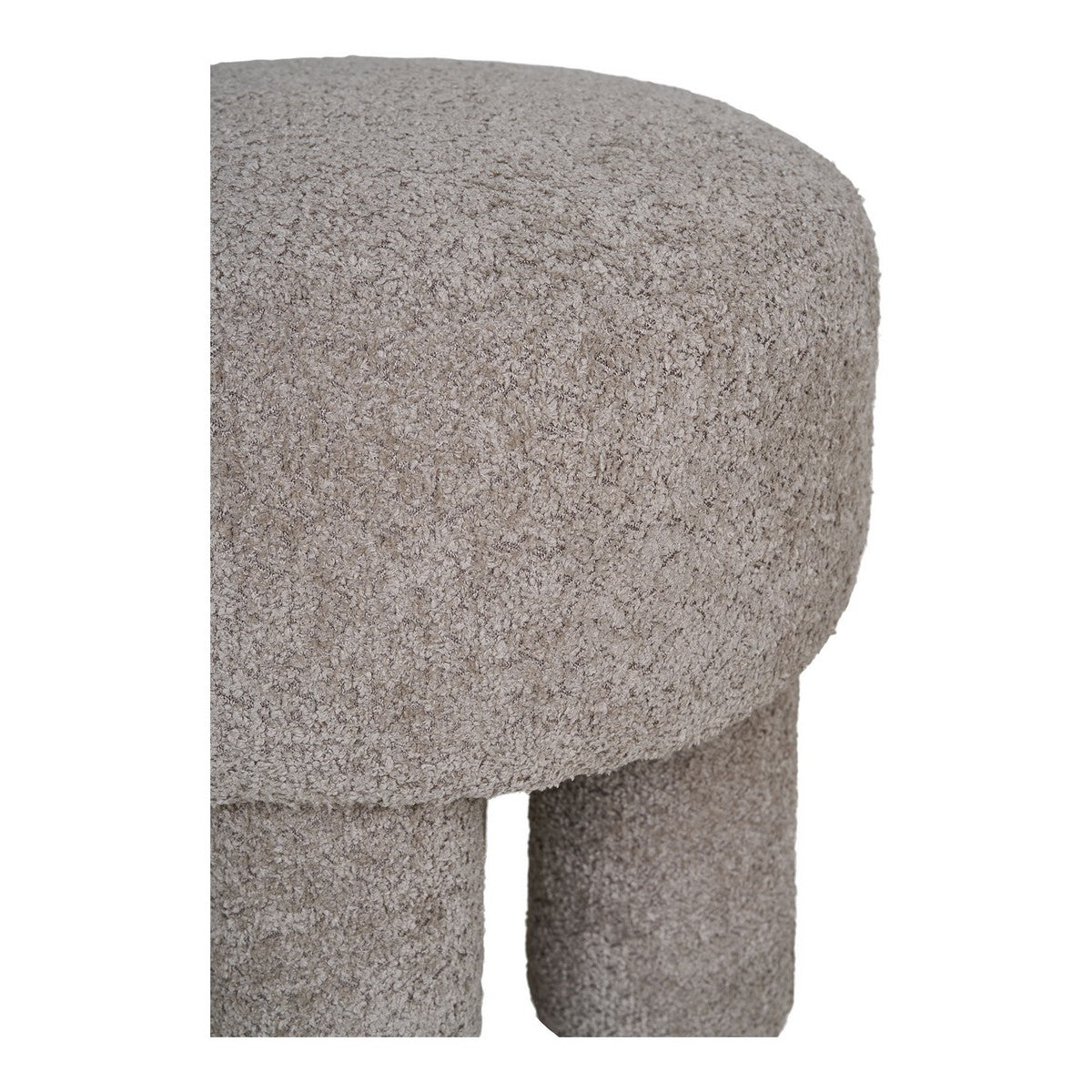 Pouf Perth, Grigio, Poliestere, 43x43x43 cm, Seven Design