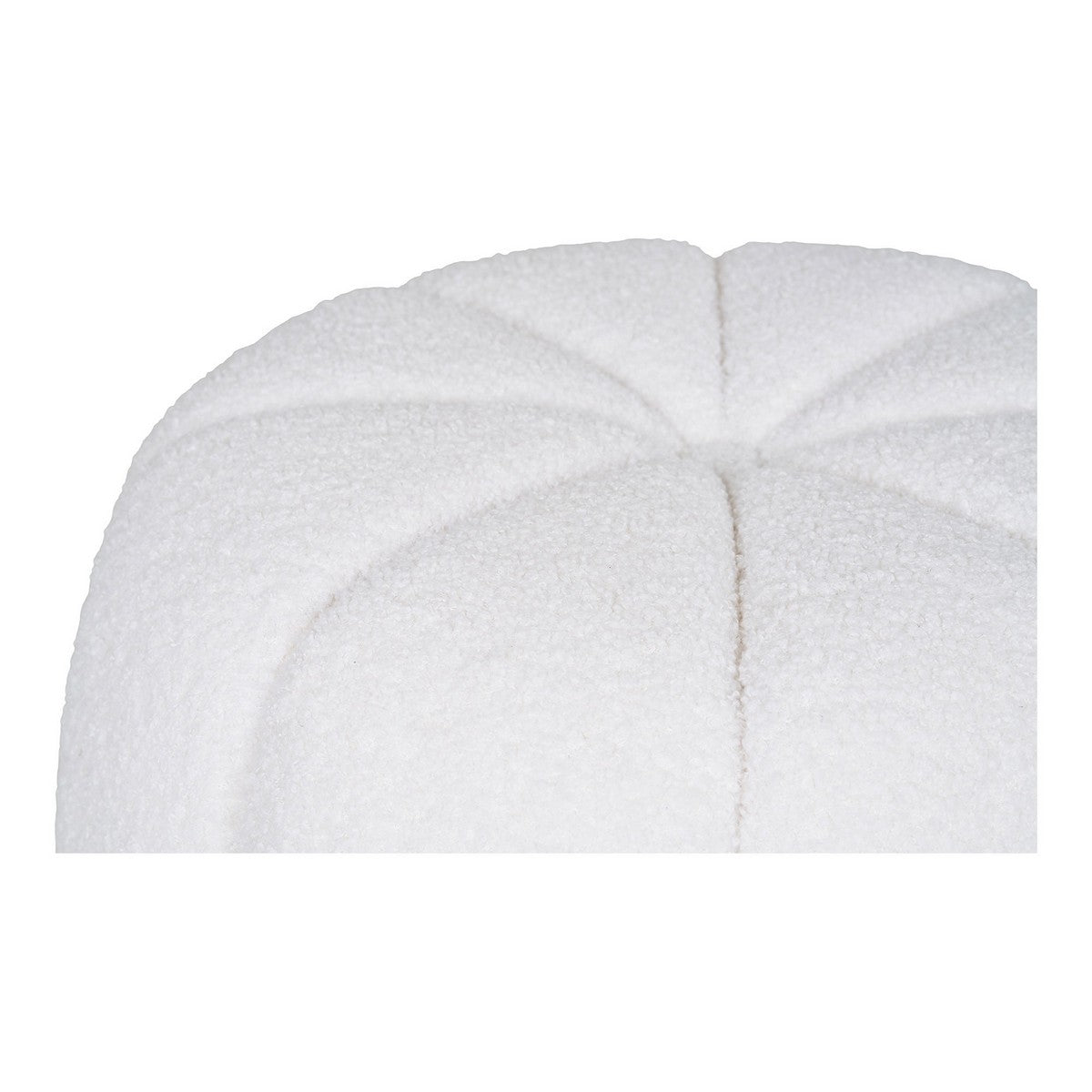 Pouf Paisley, Bianco, Poliestere, 48x48x38 cm, Seven Design